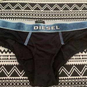 DIESEL Underwear Medium Black And Blue Panties